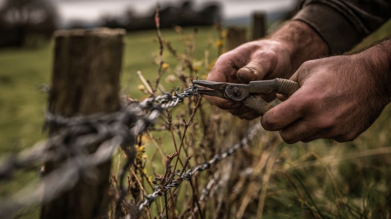 Barbed Wire Fence Replacement
